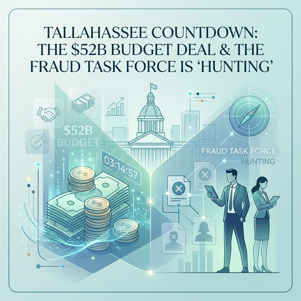 Tallahassee Countdown: The $52B Budget Deal & The Fraud Task Force is ...